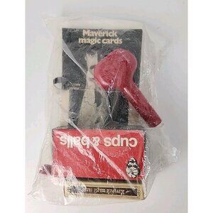 1982 Magic Kit Pratical Magic Cups &‎ Balls Royal Magic Maverick Cards Sealed
